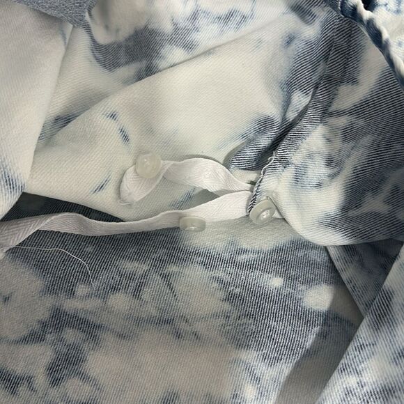 WEAR CISCO The Crop Shirt Denim / Cloud Tie Dye Long Sleeve Size M/L - Picture 9 of 11